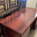 office brown wooden table